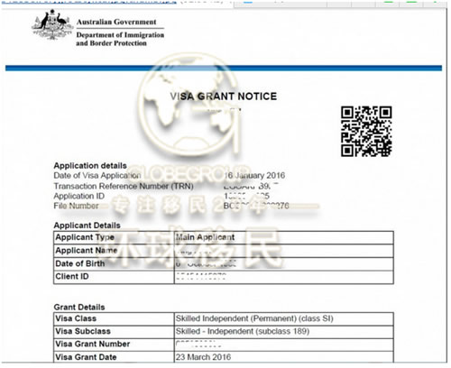 【成功案例】历时4个月拿澳洲永居