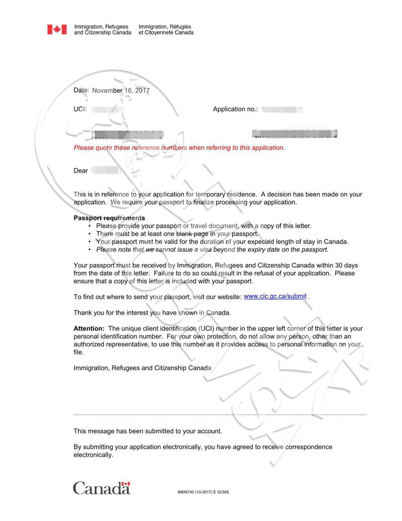 加拿大联邦创业移民贴签信模板